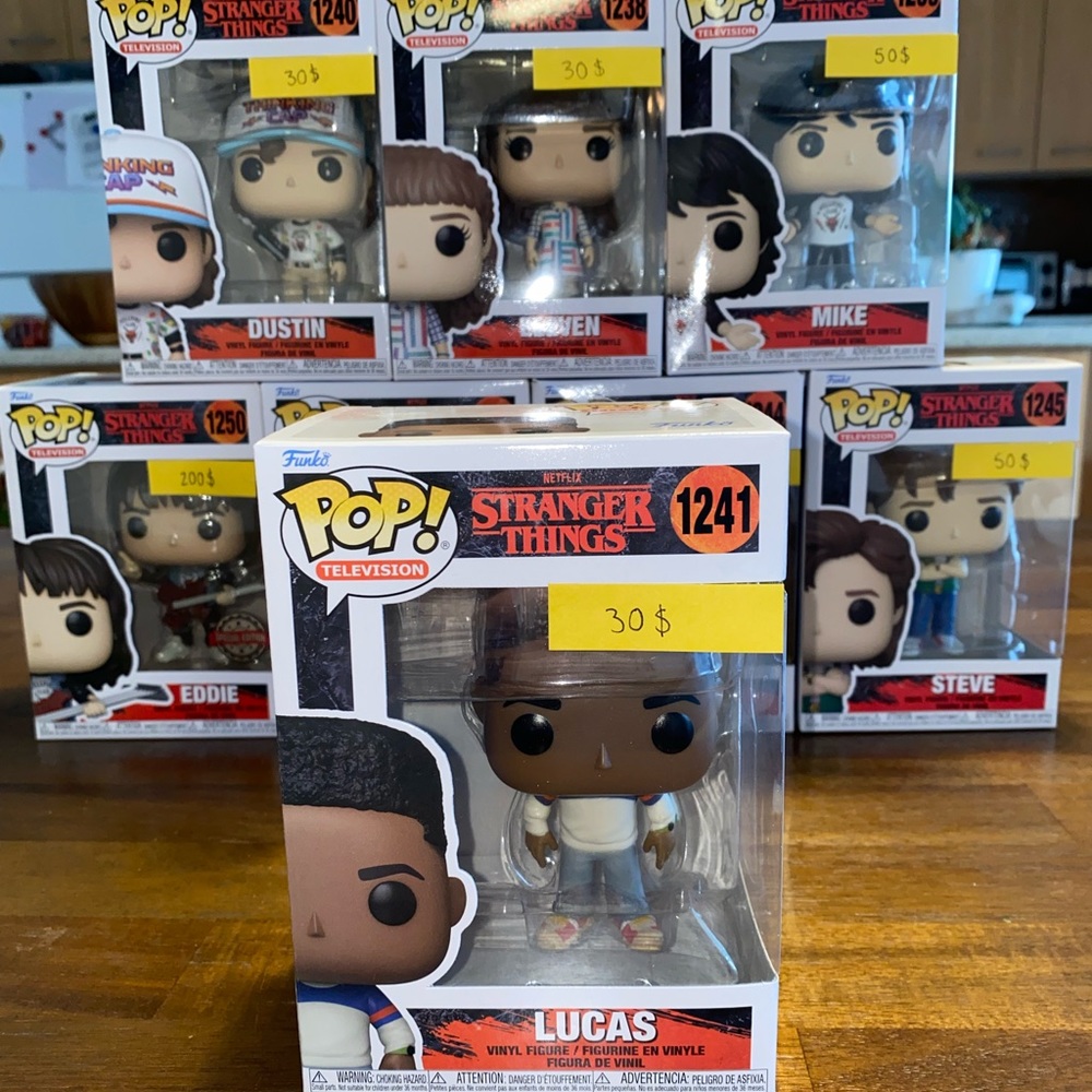 All collection S4 Stranger Things Funko Pop+Eddie Special Edition -Without Max - Picture 5 of 9